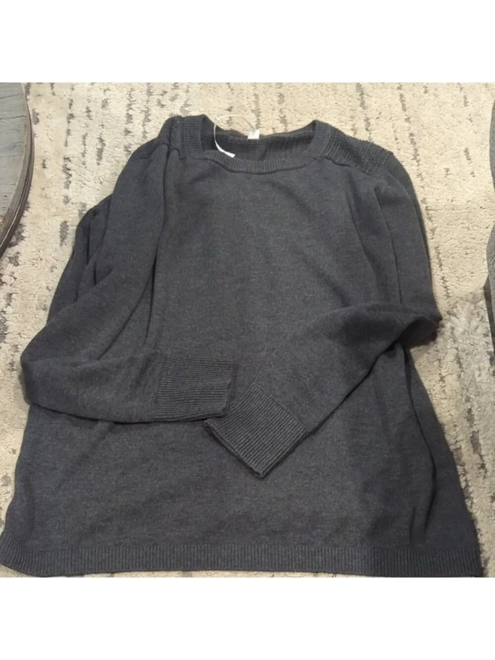 Lululemon Back to Balance Long Sleeve Sweater Heathered Graphite Grey